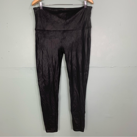 Spanx Faux Leather Plus Size 2XL Black 2437P - Picture 6 of 13